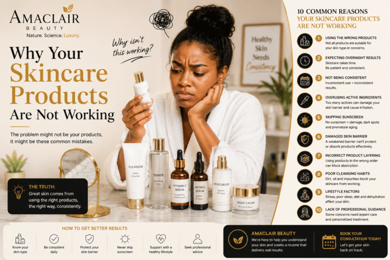 Why skincare products are not working